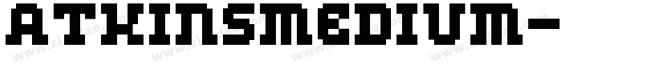 AtkinsMedium字体转换
