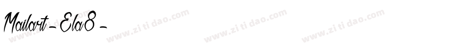 Mailart-Ela8字体转换