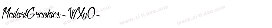 MailartGraphics-WXyO字体转换