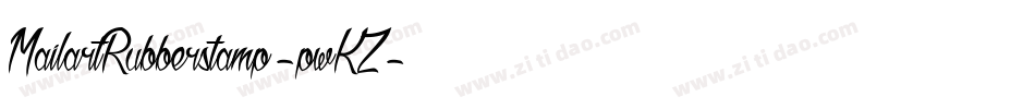 MailartRubberstamp-pwKZ字体转换