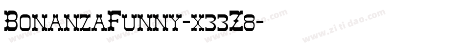BonanzaFunny-x33Z8字体转换