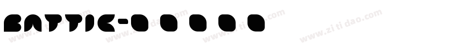Battic字体转换