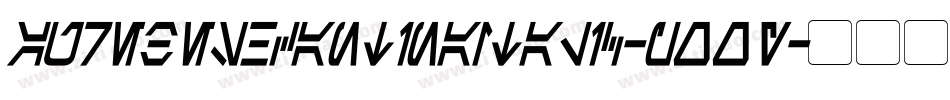 AurebeshCantinaItalic-pOOy字体转换