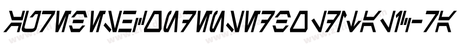 AurebeshCondensedBoldItalic-raW9字体转换