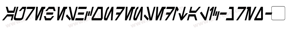 AurebeshCondensedItalic-MrEx字体转换