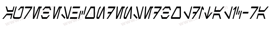 AurebeshCondensedBoldItalic-raW9字体转换