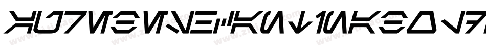 AurebeshCantinaBoldItalic-xllj字体转换