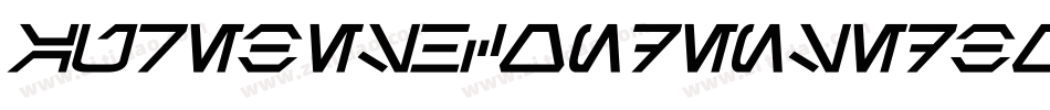 AurebeshCondensedBoldItalic-raW9字体转换