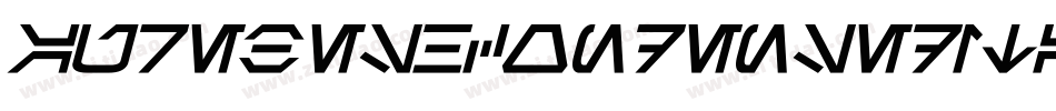AurebeshCondensedItalic-MrEx字体转换