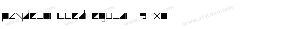 PzydecoFilledRegular-9RX0字体转换