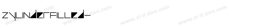 ZylinderFilled字体转换