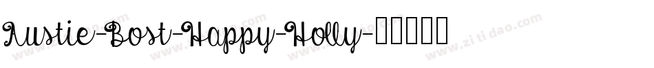 Austie-Bost-Happy-Holly字体转换