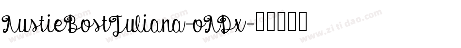 AustieBostJuliana-oADx字体转换