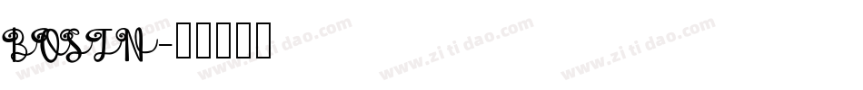 BOSTN字体转换