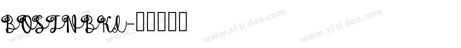 BOSTNBKI字体转换