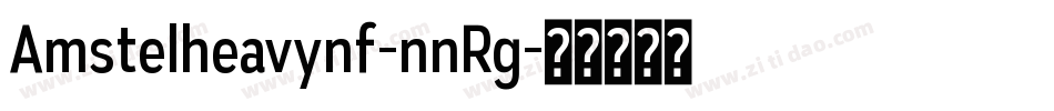 Amstelheavynf-nnRg字体转换