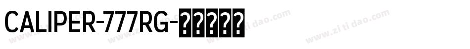 CALIPER-777RG字体转换