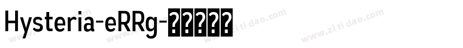 Hysteria-eRRg字体转换