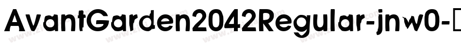 AvantGarden2042Regular-jnw0字体转换