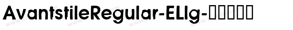 AvantstileRegular-ELlg字体转换