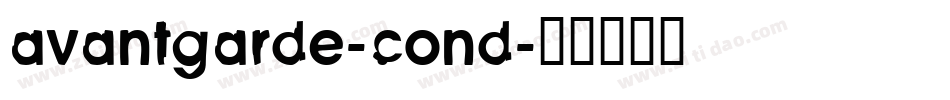 avantgarde-cond字体转换