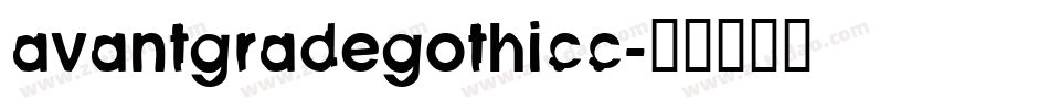 avantgradegothicc字体转换