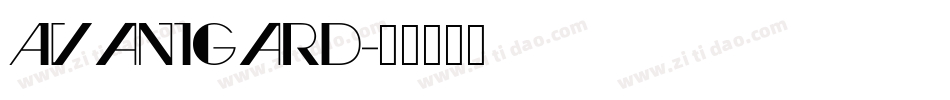 AvantGard字体转换