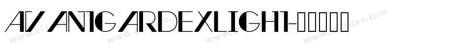 AvantGardeXLight字体转换