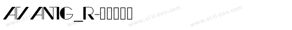avantg_r字体转换