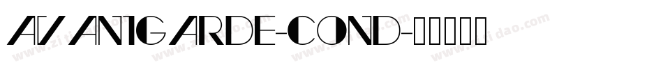 avantgarde-cond字体转换