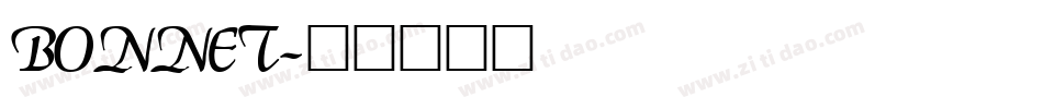 BONNET字体转换