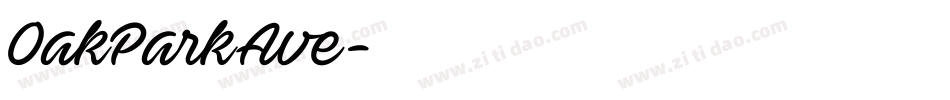 OakParkAve字体转换