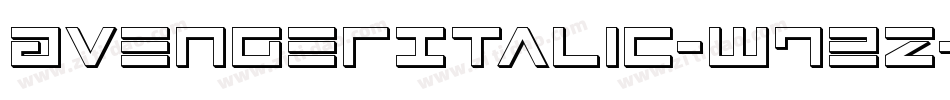 AvengerItalic-w72z字体转换