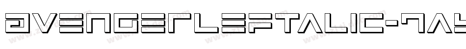 AvengerLeftalic-7aYV字体转换