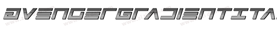AvengerGradientItalic-Kr1o字体转换