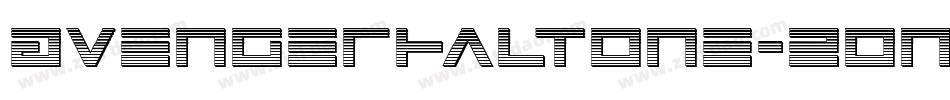 AvengerHaltone-2on8字体转换