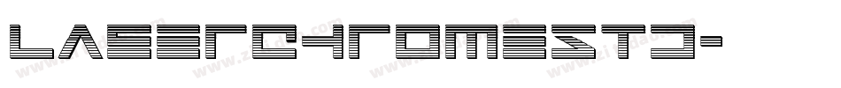 LaserChromeStd字体转换