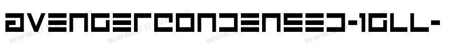AvengerCondensed-1glL字体转换