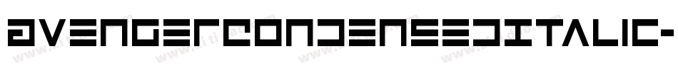 AvengerCondensedItalic-RmnM字体转换
