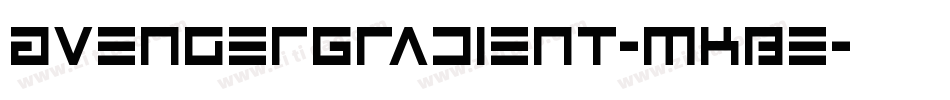 AvengerGradient-MKBe字体转换