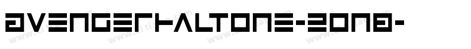 AvengerHaltone-2on8字体转换