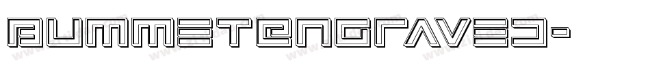 BummetEngraved字体转换