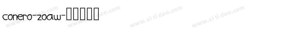 Conero-zOAw字体转换