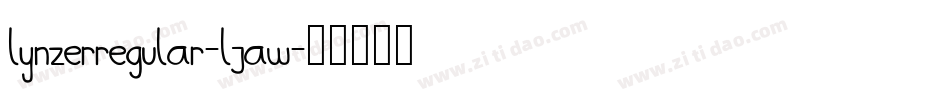 LynzerRegular-lJAw字体转换
