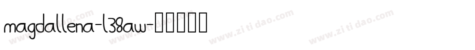Magdallena-L38aW字体转换
