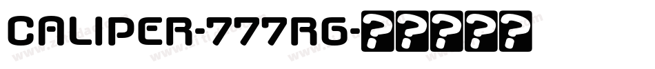 CALIPER-777RG字体转换
