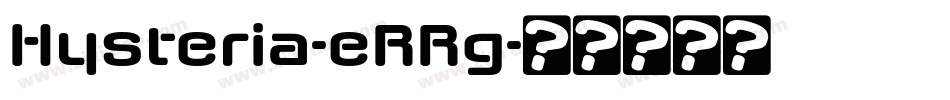 Hysteria-eRRg字体转换
