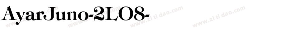 AyarJuno-2LO8字体转换