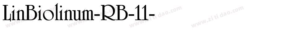 LinBiolinum-RB-11字体转换
