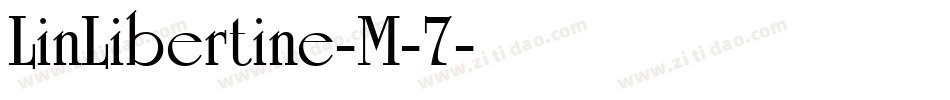 LinLibertine-M-7字体转换